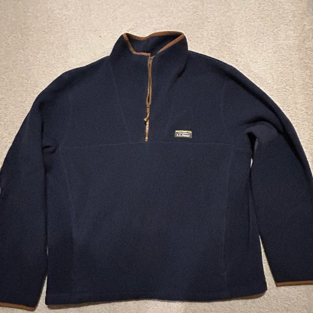 LL Bean Fleece Quarter Zip New w/o tags Size L